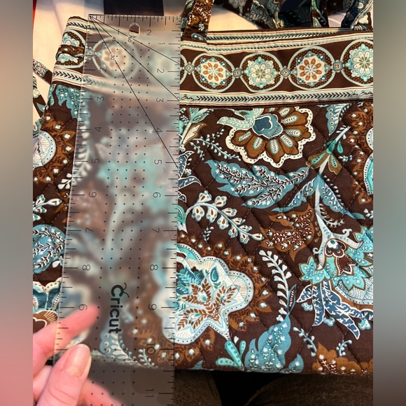 Vera Bradley Retired Brown and Blud Purse EUC - Picture 5 of 6